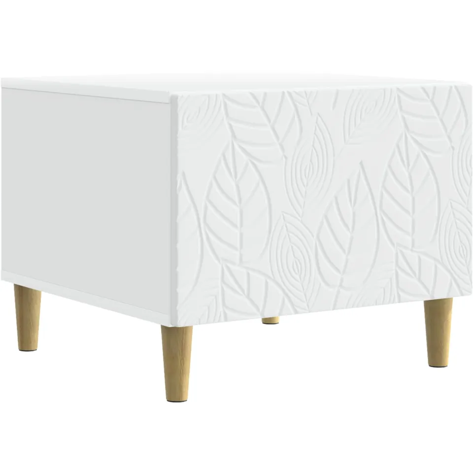 vidaXL Salontafel Wit 50 x 49 x 40 cm Bewerkt hout, foto 3