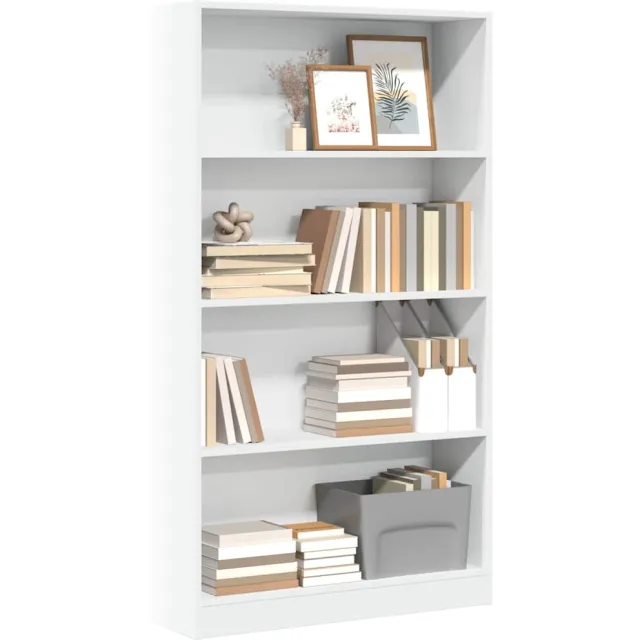vidaXL Boekenkast 80x24x143 cm bewerkt hout wit