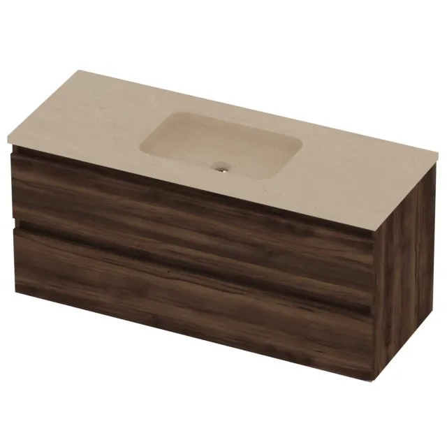 Basic-Line Rocky 46 Badmeubelset Hardsteen 120x46x54 cm R46SSEBA1200 Barista Oak Sand Stone Beige
