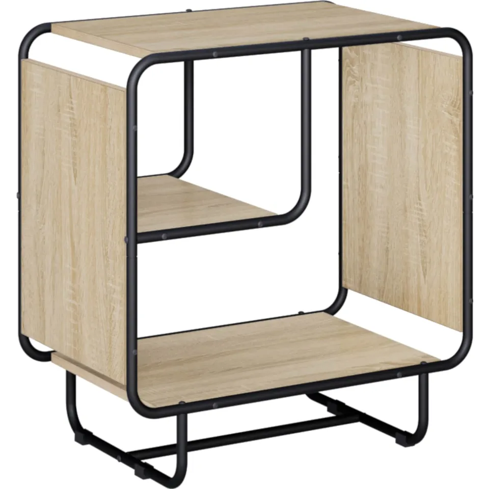 vidaXL Dressoir Sonoma Eiken 60 x 37.5 x 64.5 cm Bewerkt hout, foto 3