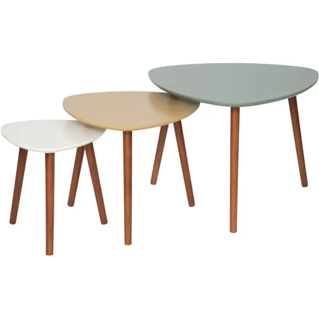 Atmosphera Design Atmosphera Miléo - Set van 3 bijzettafels - Multi