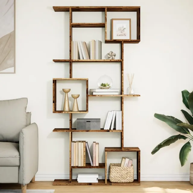 vidaXL Boekenkast 92x29x188 cm bewerkt hout oud houtkleurig bruin, foto 2