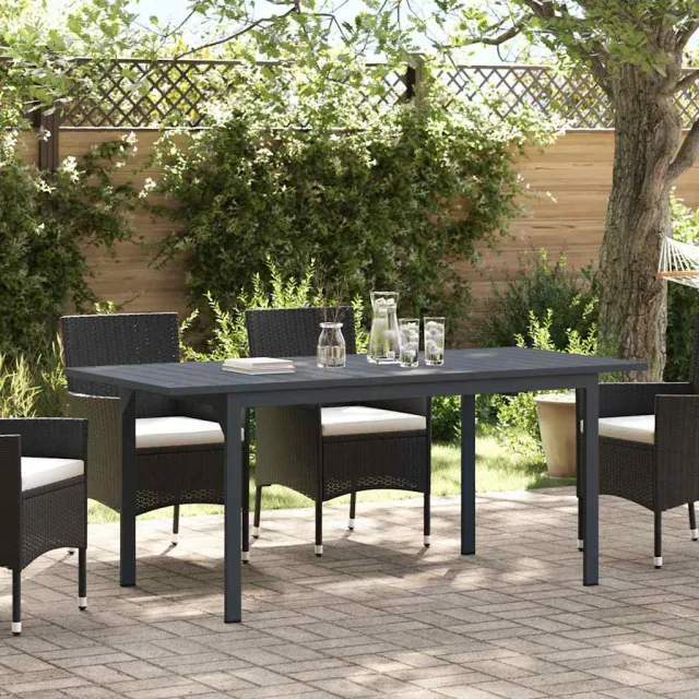 vidaXL Terrastafel Antraciet 180 x 80 x 74 cm Gepoedercoat staal Anthraciet