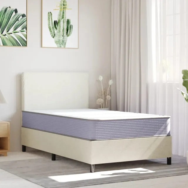 vidaXL Schuimmatras middelzacht 120x200 cm Wit