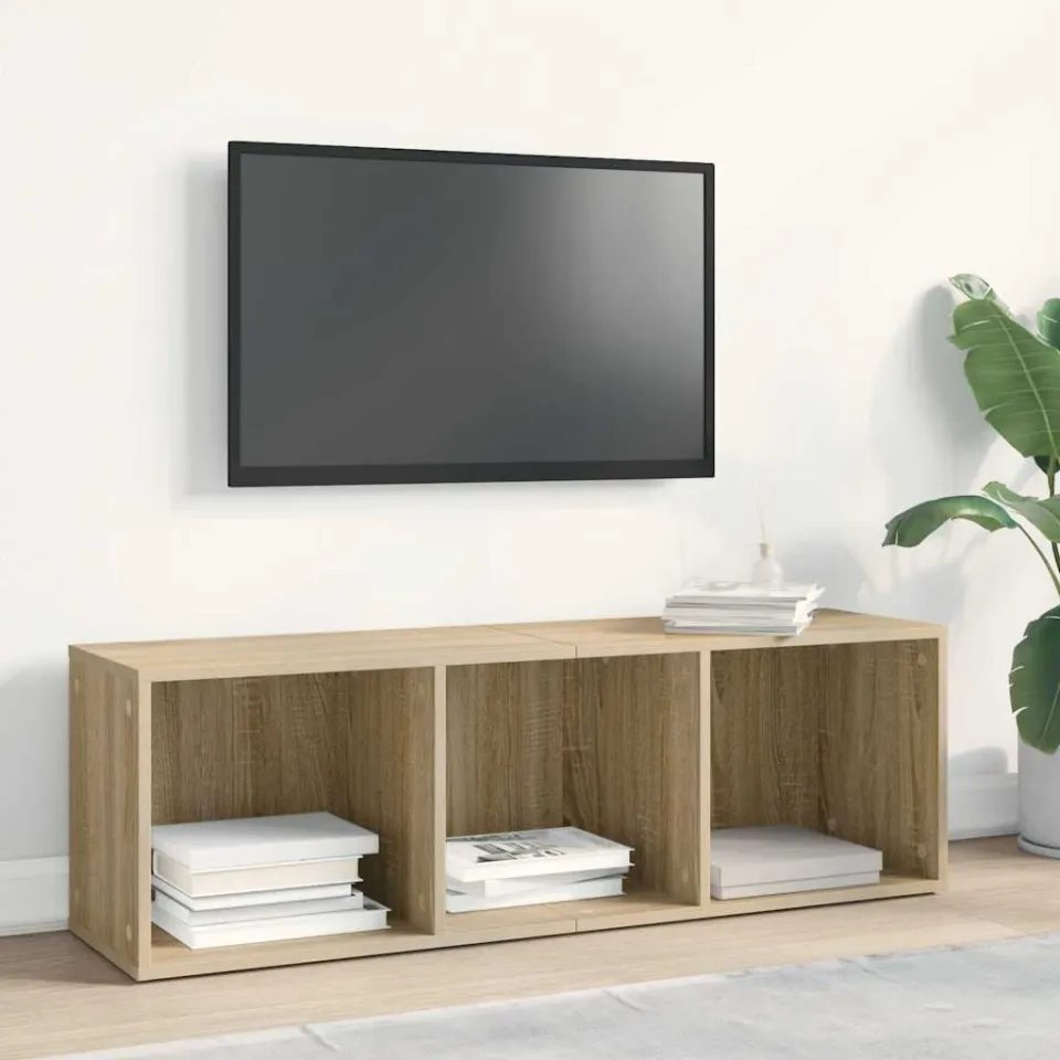 vidaXL Boekenkast/tv-meubel 36x30x114cm bewerkt hout sonoma eikenkleur, foto 3