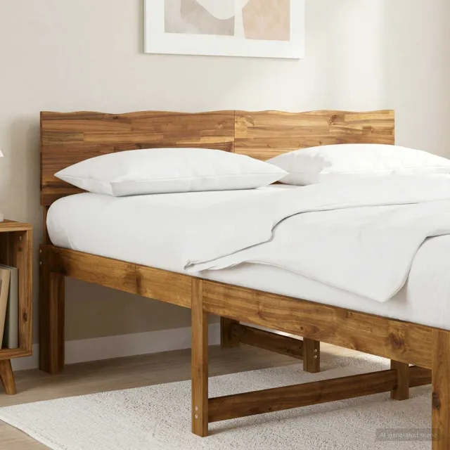 vidaXL Boomstamrand hoofdeinde ROSTOCK Naturel 160 cm Bruin