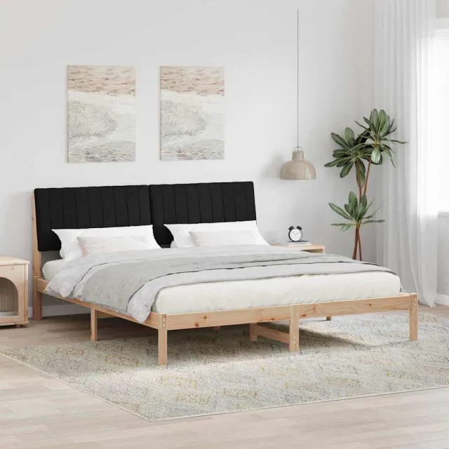 vidaXL Bedframe met hoofdeinde Bruin 180 x 200 cm Massief grenenhout