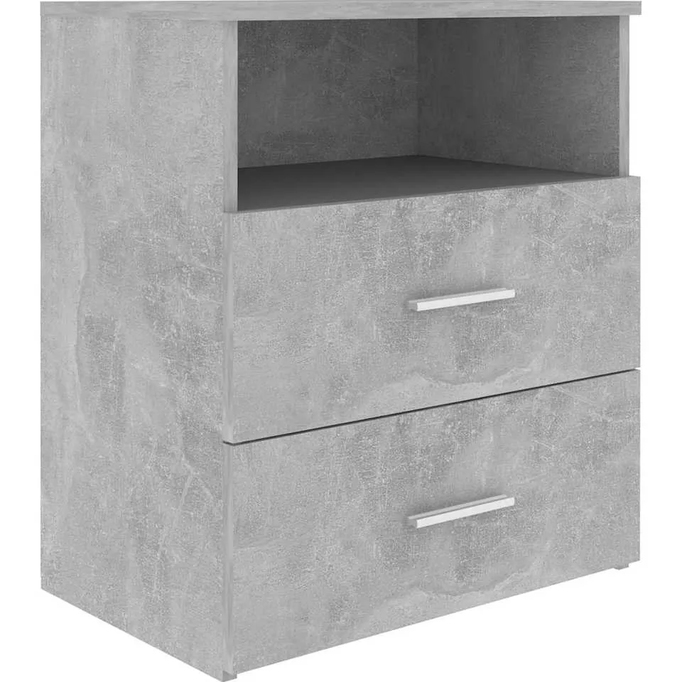 vidaXL Nachtkastje 50x32x60 cm betongrijs grijs, foto 3