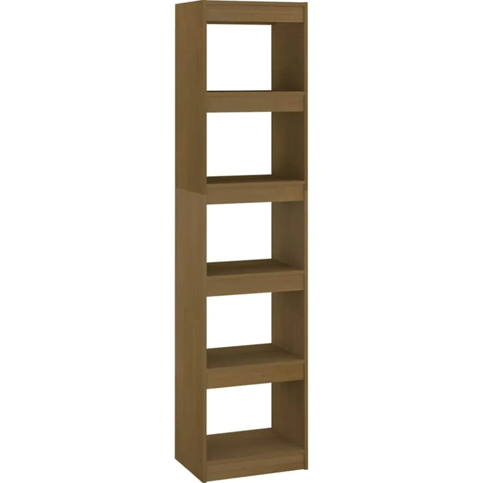 vidaXL Boekenkast / kamerscherm 40x30x167,5 cm grenenhout honingbruin