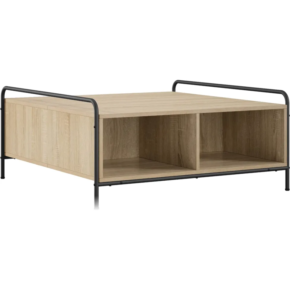 vidaXL Salontafel Sonoma Eiken 90 x 90 x 41 cm Bewerkt hout, foto 3