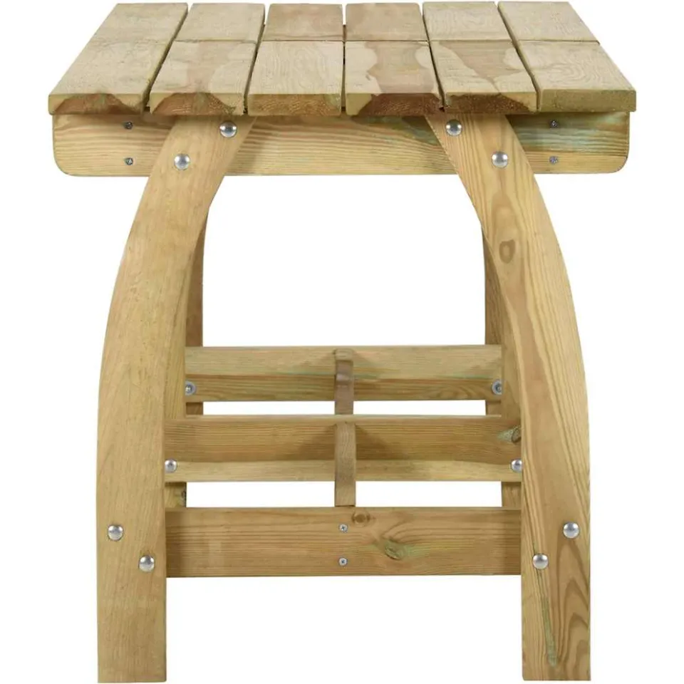 vidaXL Tuintafel 220x74x75 cm geïmpregneerd grenenhout bruin, foto 3