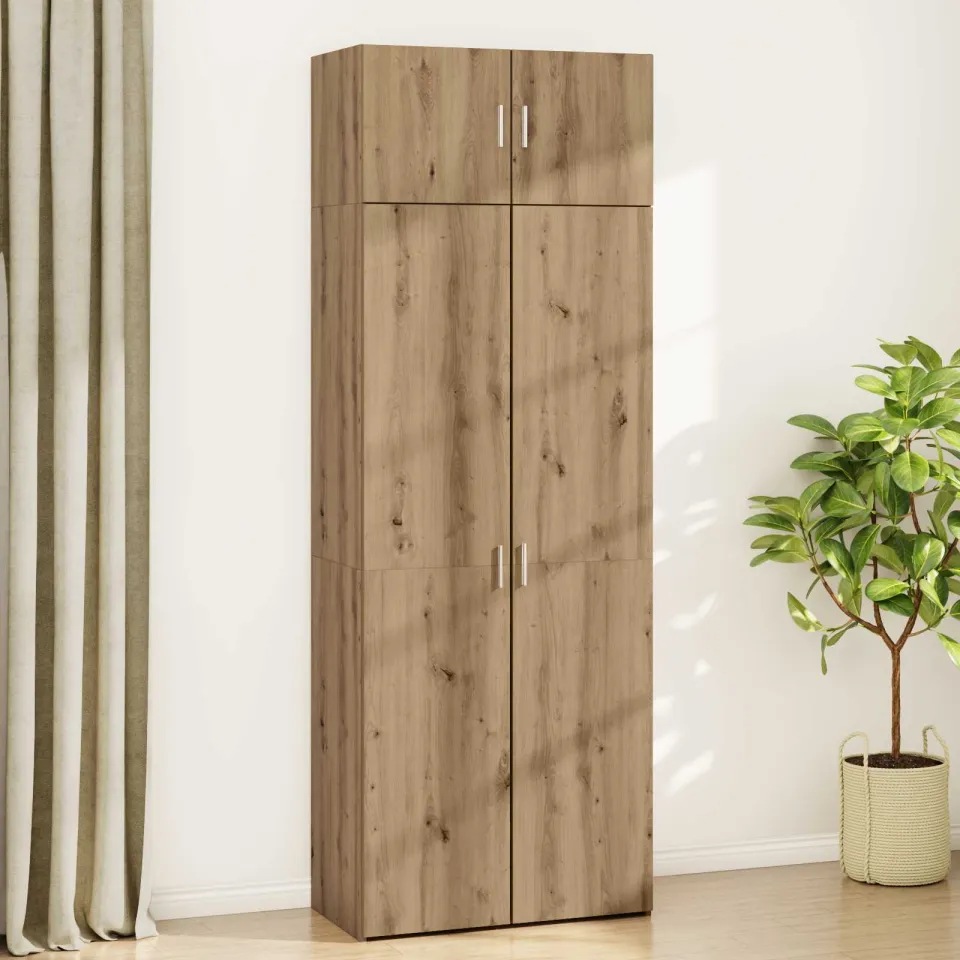 vidaXL Opbergkast 2 st Artisan Eiken 80 x 42,5 x 225 cm, foto 3