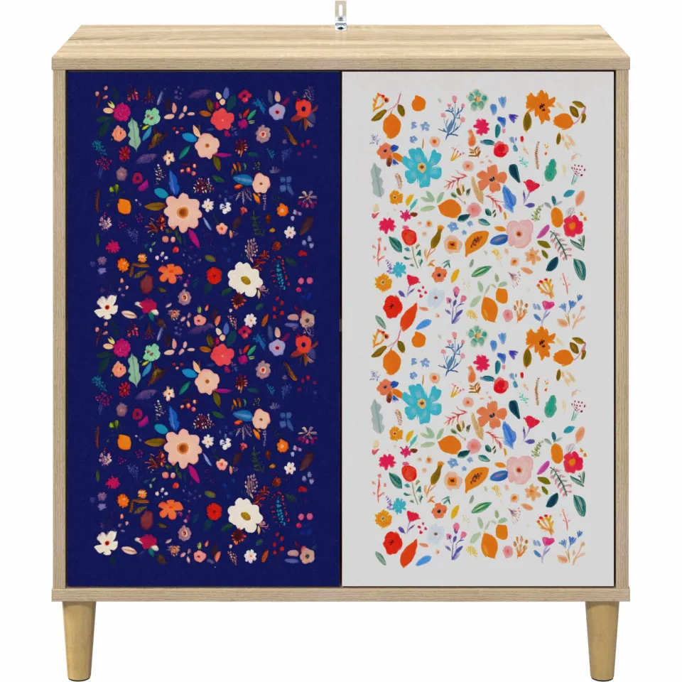vidaXL Dressoir MAINZ Sonoma 69 x 33 x 75 cm Bewerkt hout bruin, foto 4