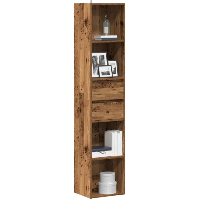vidaXL Boekenkast 36x30x171 cm bewerkt hout oud houtkleurig Bruin
