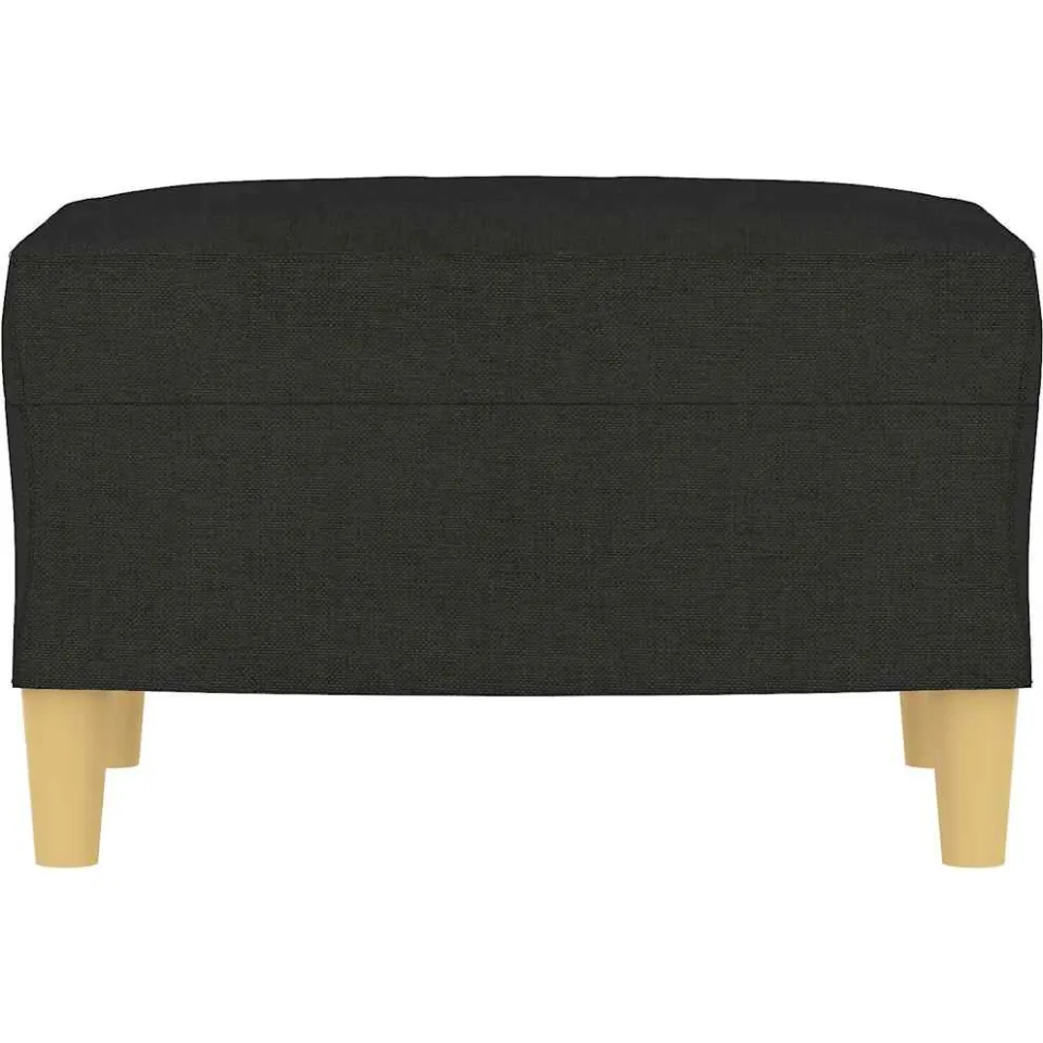 vidaXL Voetenbank 60x50x41 cm stof zwart