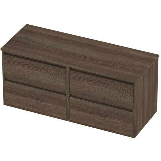 Proline Deck Badmeubelset Greeploos Symmetrisch Kader 120x46x54 cm Vital Oak Eiken