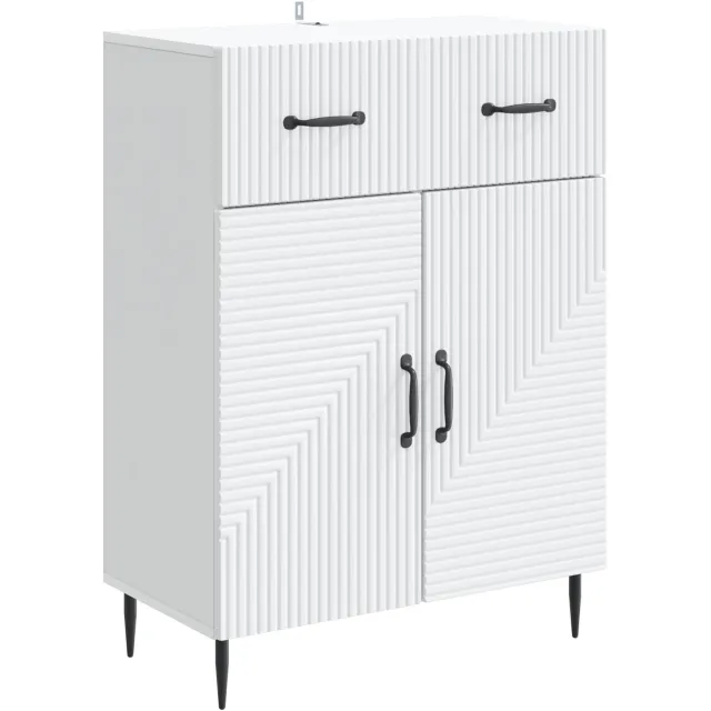 vidaXL Dressoir Wit 66 x 34,5 x 89,5 cm Bewerkt hout
