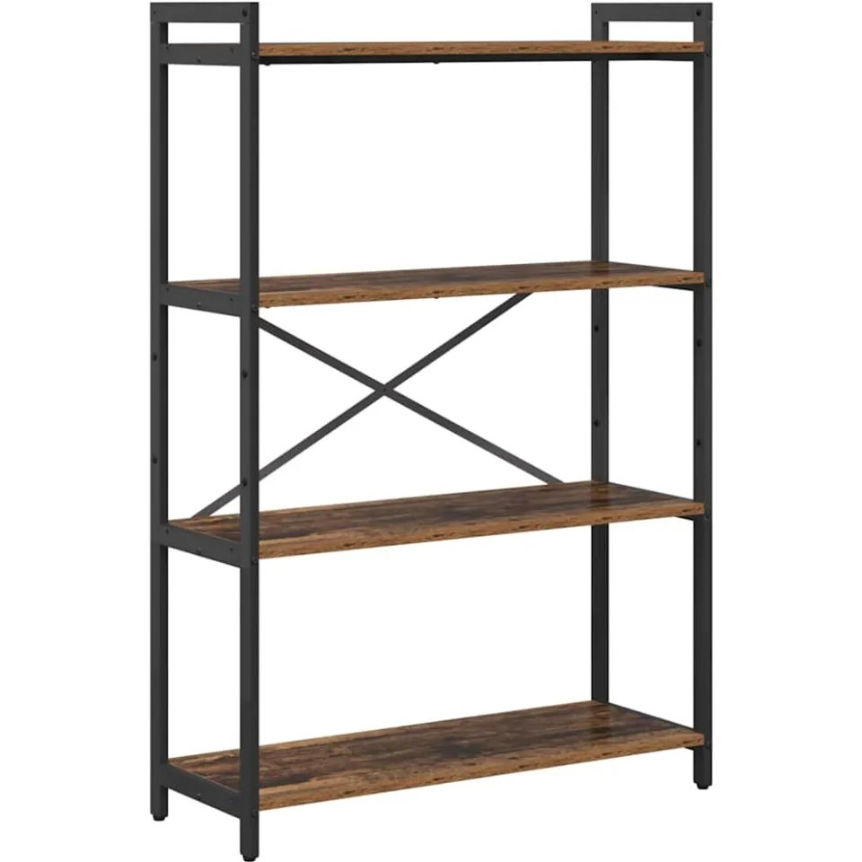 vidaXL Boekenkast 80 x 30 x 120 cm Bewerkt hout Oud hout bruin, foto 3