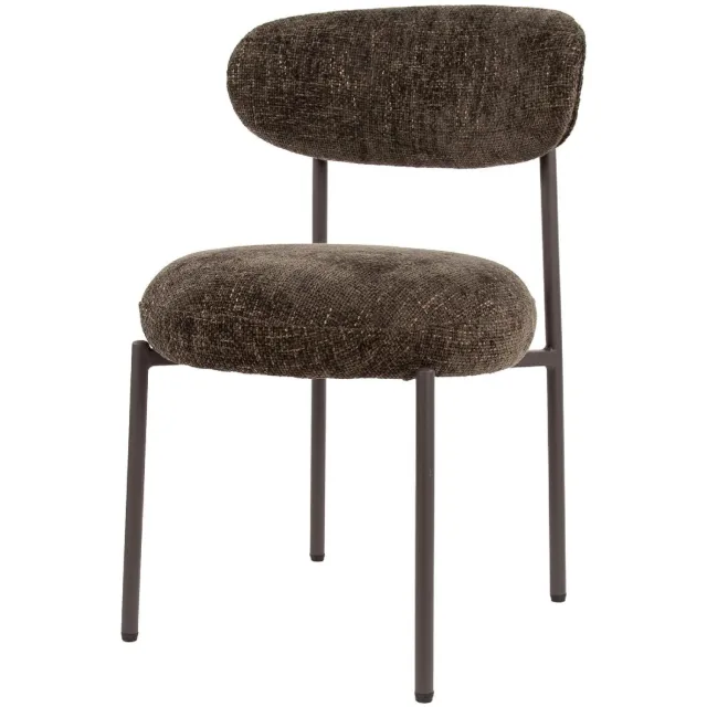 Nest of Nora Set van 2 - Nest of Nora Eetkamerstoelen Vesk - Comfortabele stoelen - Bruin Khaki