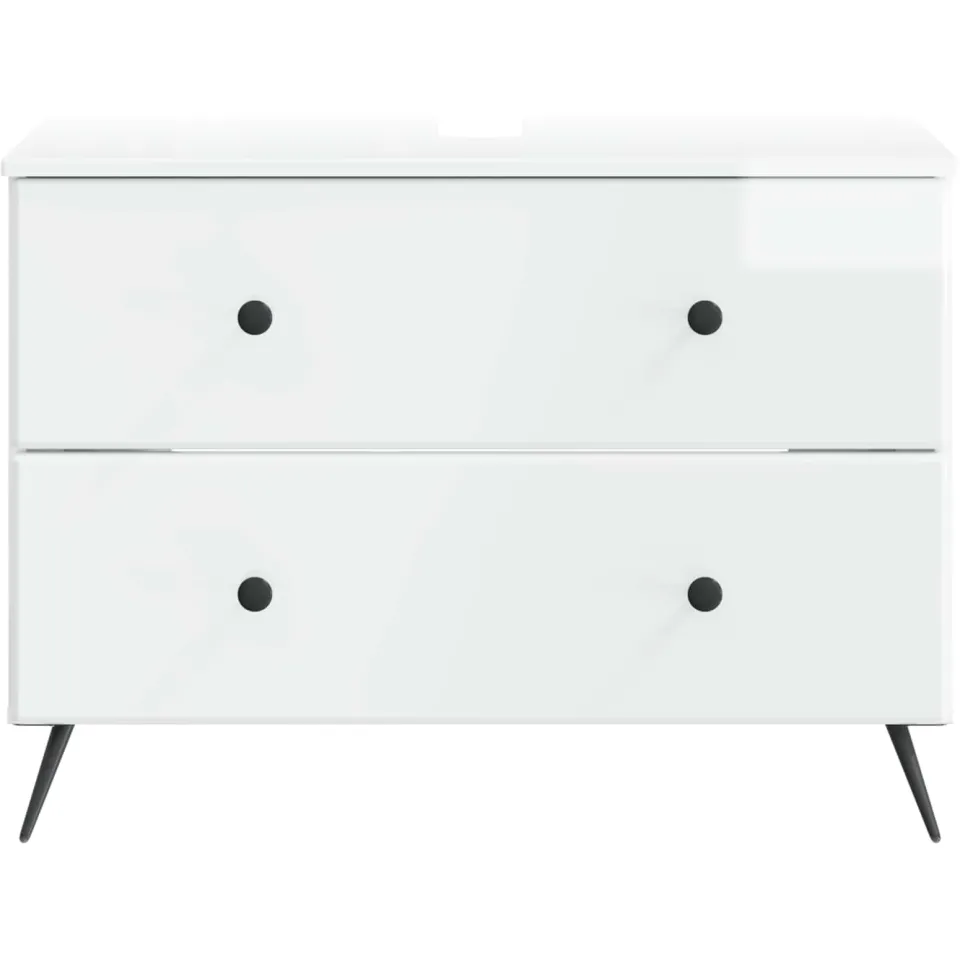 vidaXL Badkamer wastafelkast BREDA Hoogglans Wit 82 x 41 x 59 cm, foto 4