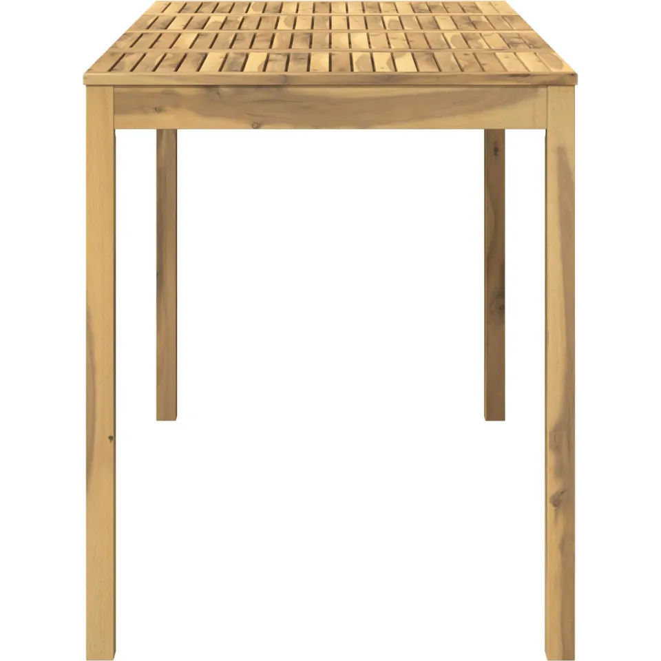 vidaXL Tuinbar Tafel LAREN Witgewassen 180 x 88,5 x 105 cm, foto 4