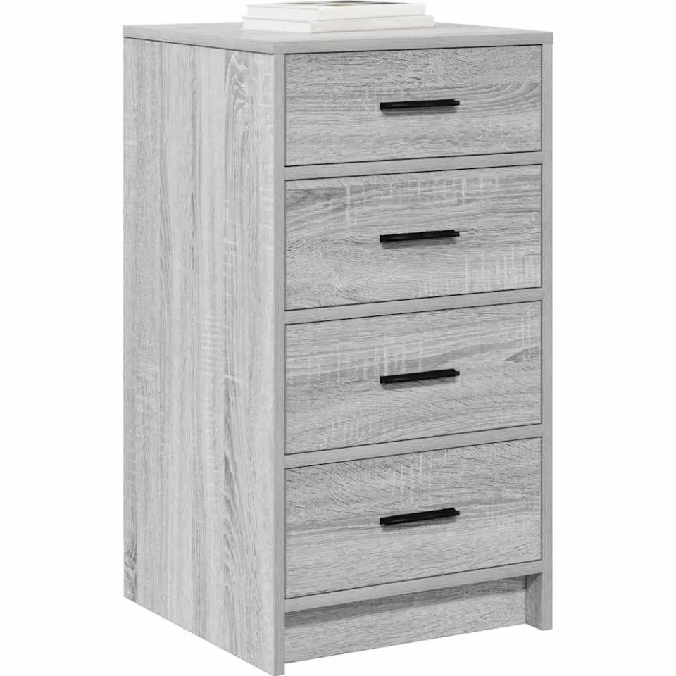 vidaXL Dressoir Grijs sonoma 40 x 41 x 75 cm Bewerkt hout