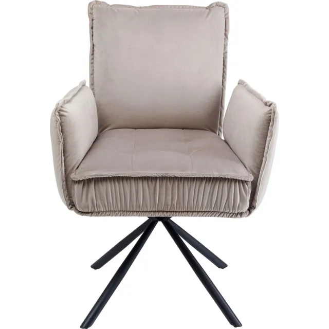 Kare Design Stoel met armleuning Chelsea Grijs Kare Design