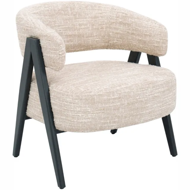 DÉJA Living Fauteuil Fly - Beige/Zwart - 67x64x72cm