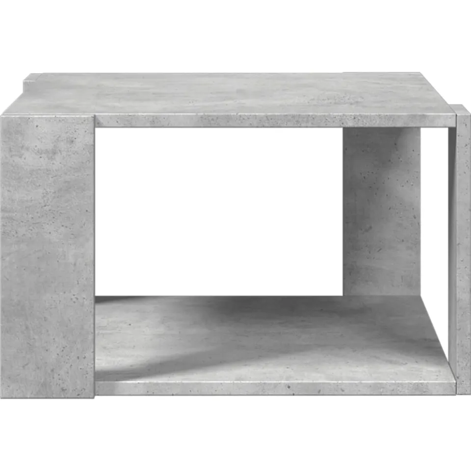 vidaXL Salontafel 51,5x51,5x30 cm bewerkt hout betongrijs grijs, foto 4