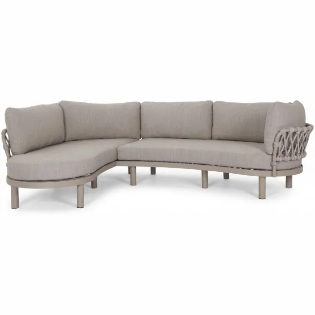 Normin Hoek loungeset Toritto | 5 personen | Sand/Sable | Rope & aluminium Sand, Sable