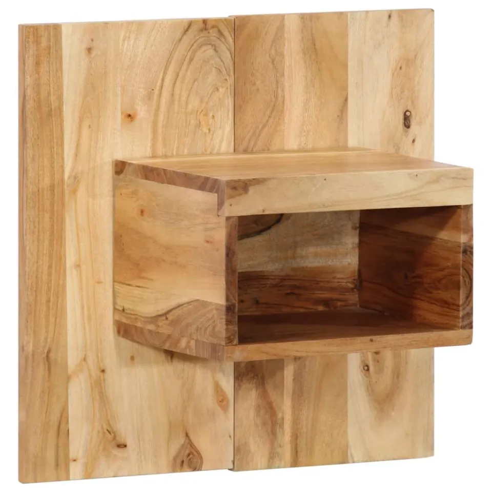vidaXL Nachtkastje 50x27x50 cm massief acaciahout bruin, foto 3