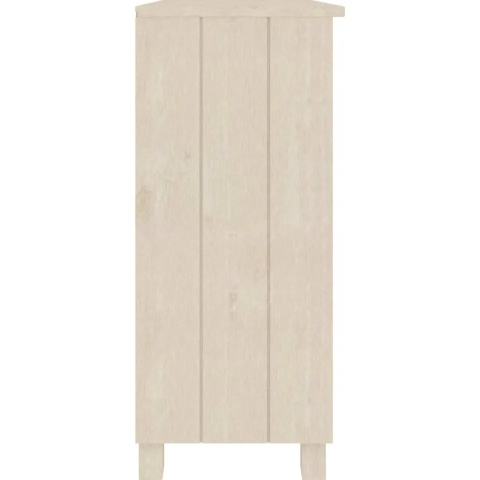 vidaXL Dressoir HAMAR 85x35x80 cm massief grenenhout honingbruin bruin, foto 4