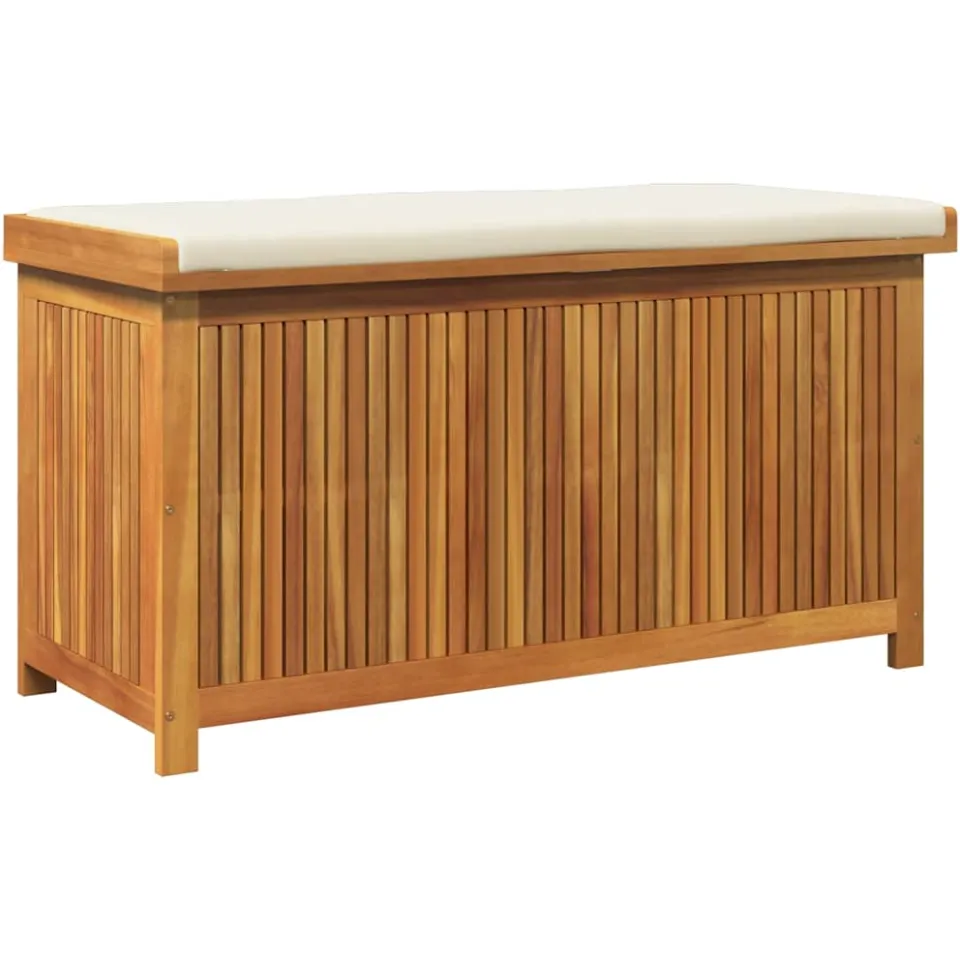 vidaXL Opbergbox voor buiten 113x50x60,5 cm massief acaciahout Bruin