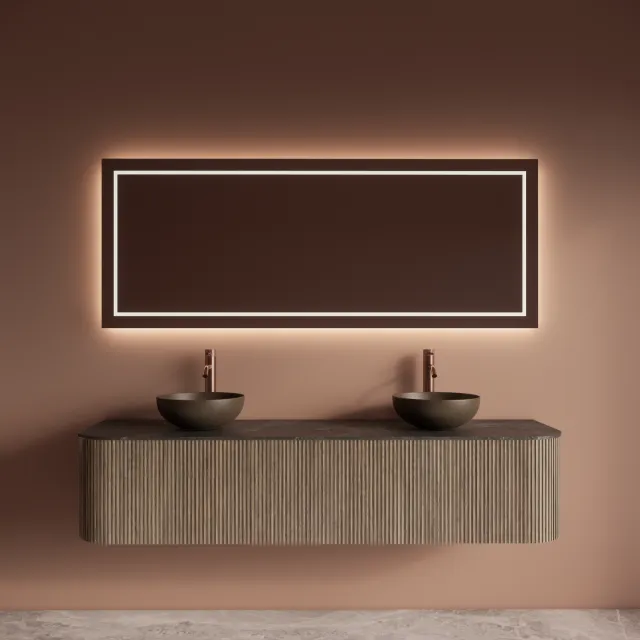 Gliss Design Badkamermeubelset Gliss Design Alluro 180 cm Corn Silk Eiken