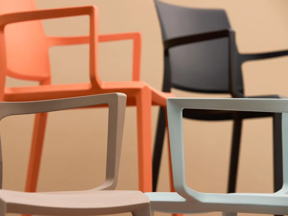 Forza Furniture Forza Sile dining tuinstoel stapelbaar zwart, foto 4