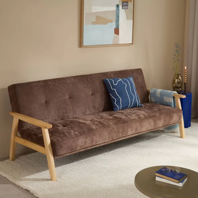 NOUS Living slaapbank Bella bruin, foto 2