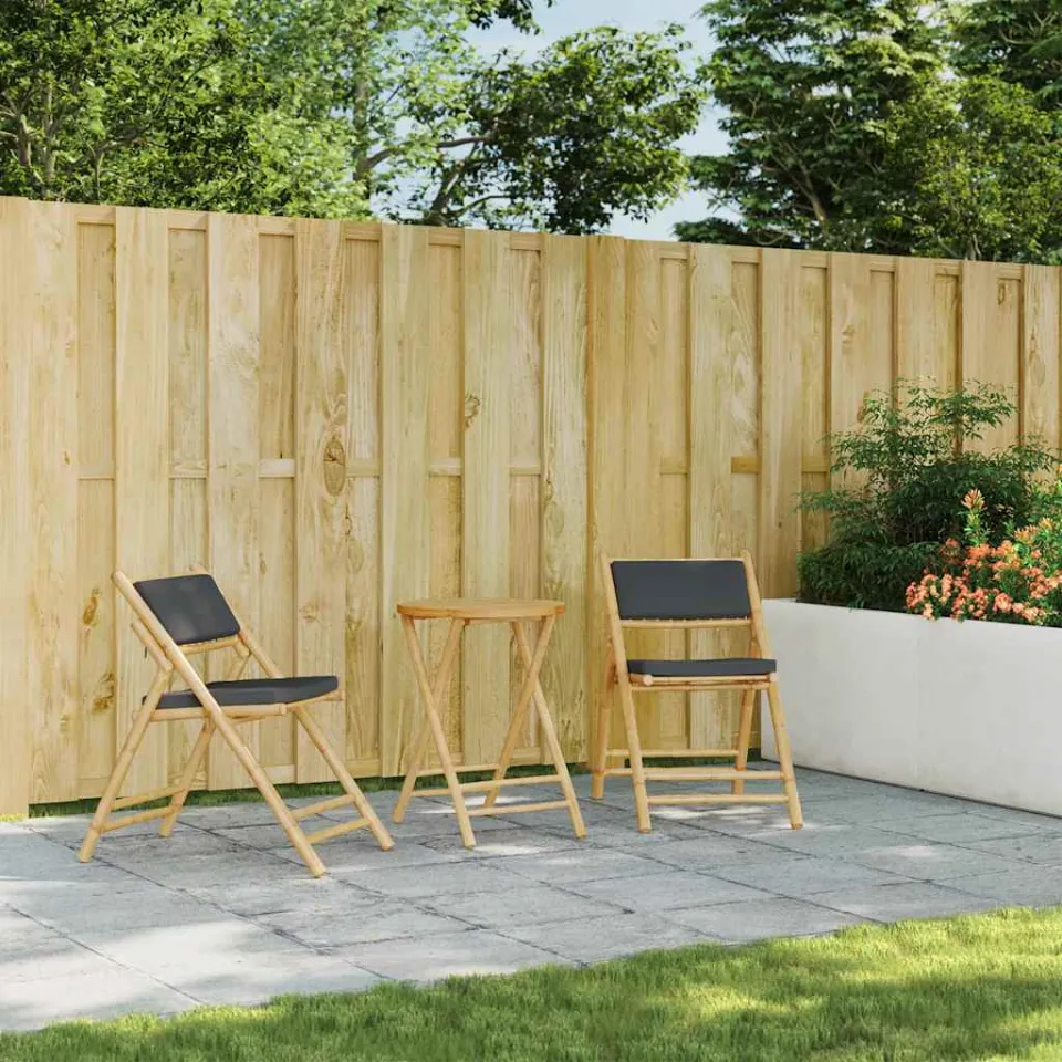 vidaXL Tuintafel inklapbaar 55x55x75 cm bamboe bruin, foto 3