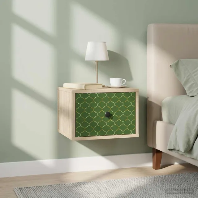 vidaXL Wandkastje GELEEN 2 st Sonoma Eiken 36 x 33 x 25 cm Bruin