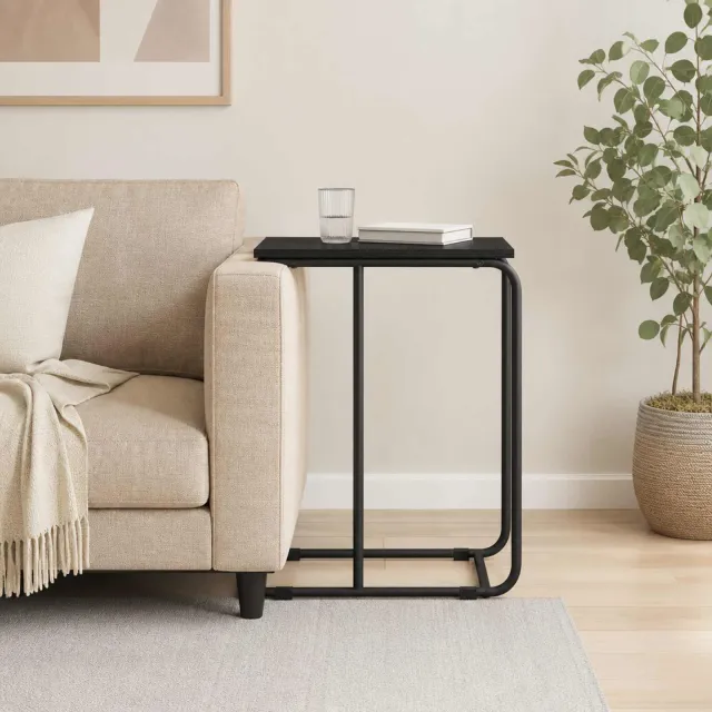 vidaXL Bijzettafel Zwart eiken 40 x 31 x 55 cm Bewerkt hout