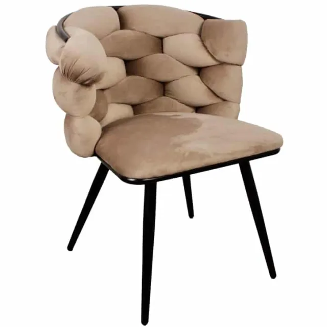 NordXL Rock chair sand white velvet