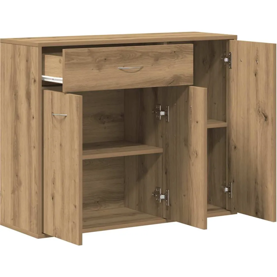 vidaXL Dressoir ambachtelijk spaanplaat hout ambachtelijk eikenkleurig, foto 4