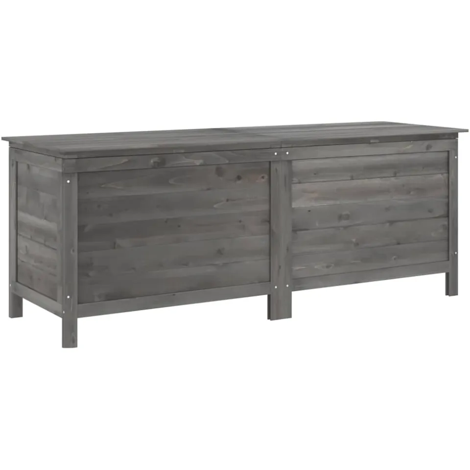 vidaXL Tuinbox 150x50x56,5 cm massief vurenhout antracietkleurig, foto 3