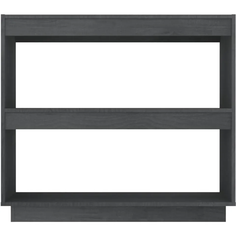 vidaXL Boekenkast 80x35x71 cm massief grenenhout grijs, foto 4