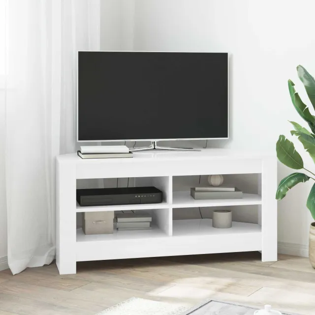 vidaXL HoekTVKast 102 x 41 x 50 cm Wit, foto 2