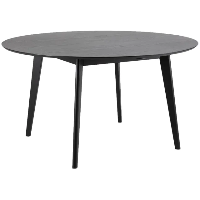 Lisomme Jade houten eettafel zwart - Ø 140 cm