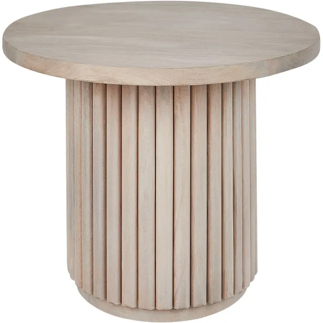 Beliani LEMONT - Salontafel - Lichtbruin - Mangohout
