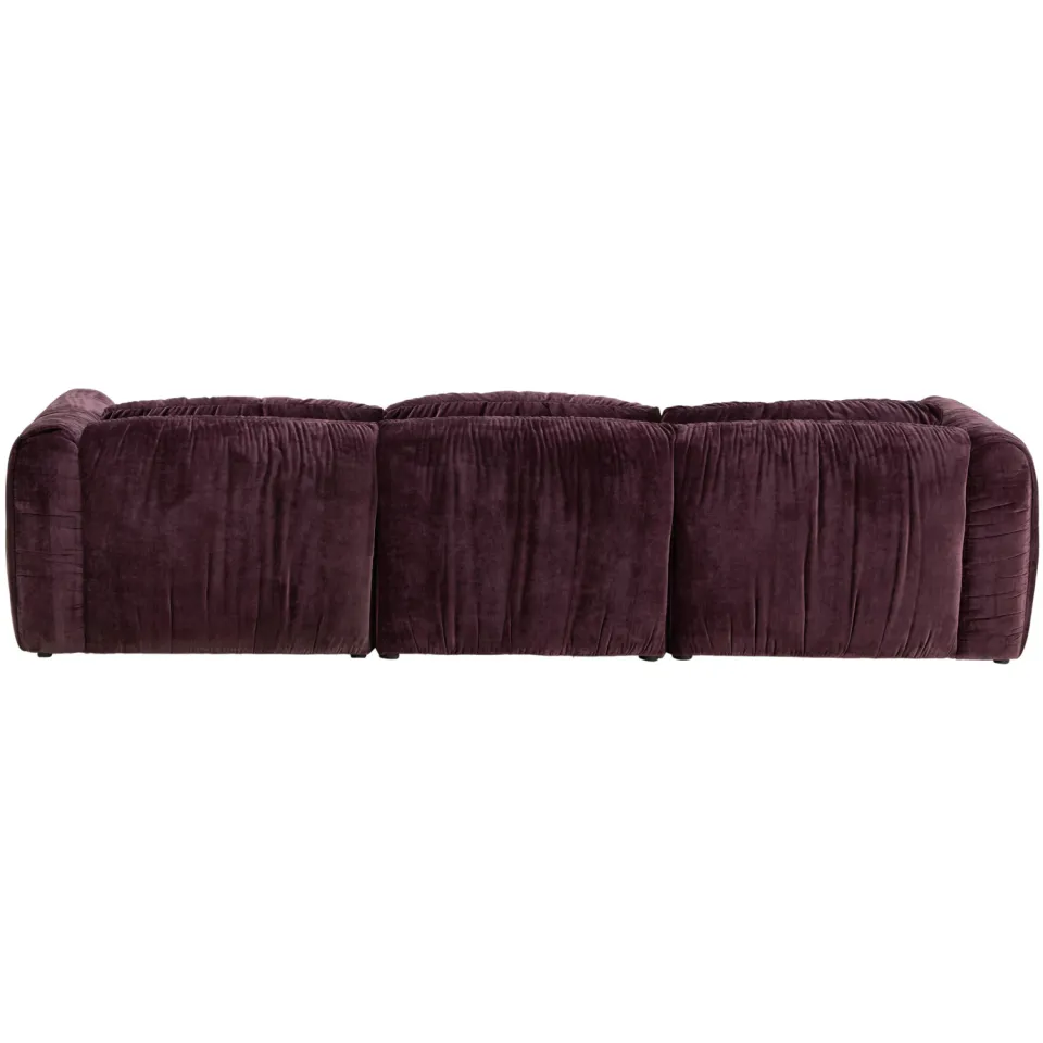 NOUS Living 3-zitsbank Kaia burgundy, foto 5