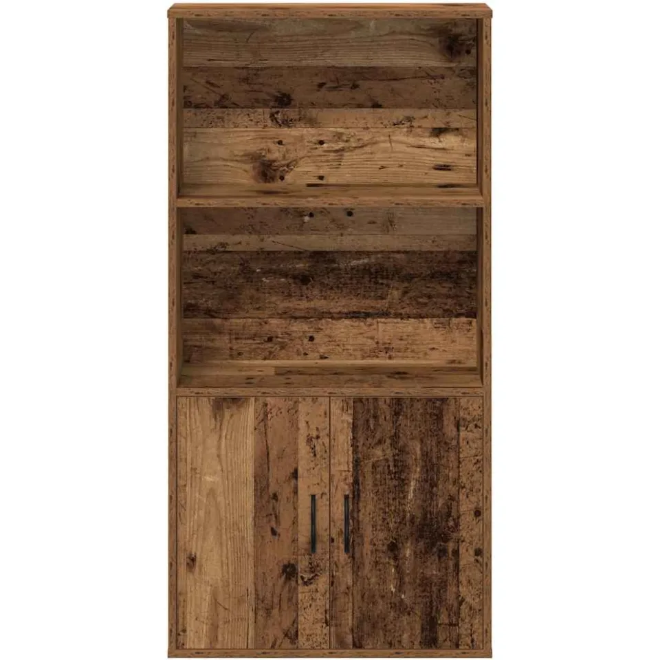 vidaXL Boekenkast 60x24x120 cm bewerkt hout oud houtkleurig bruin, foto 4