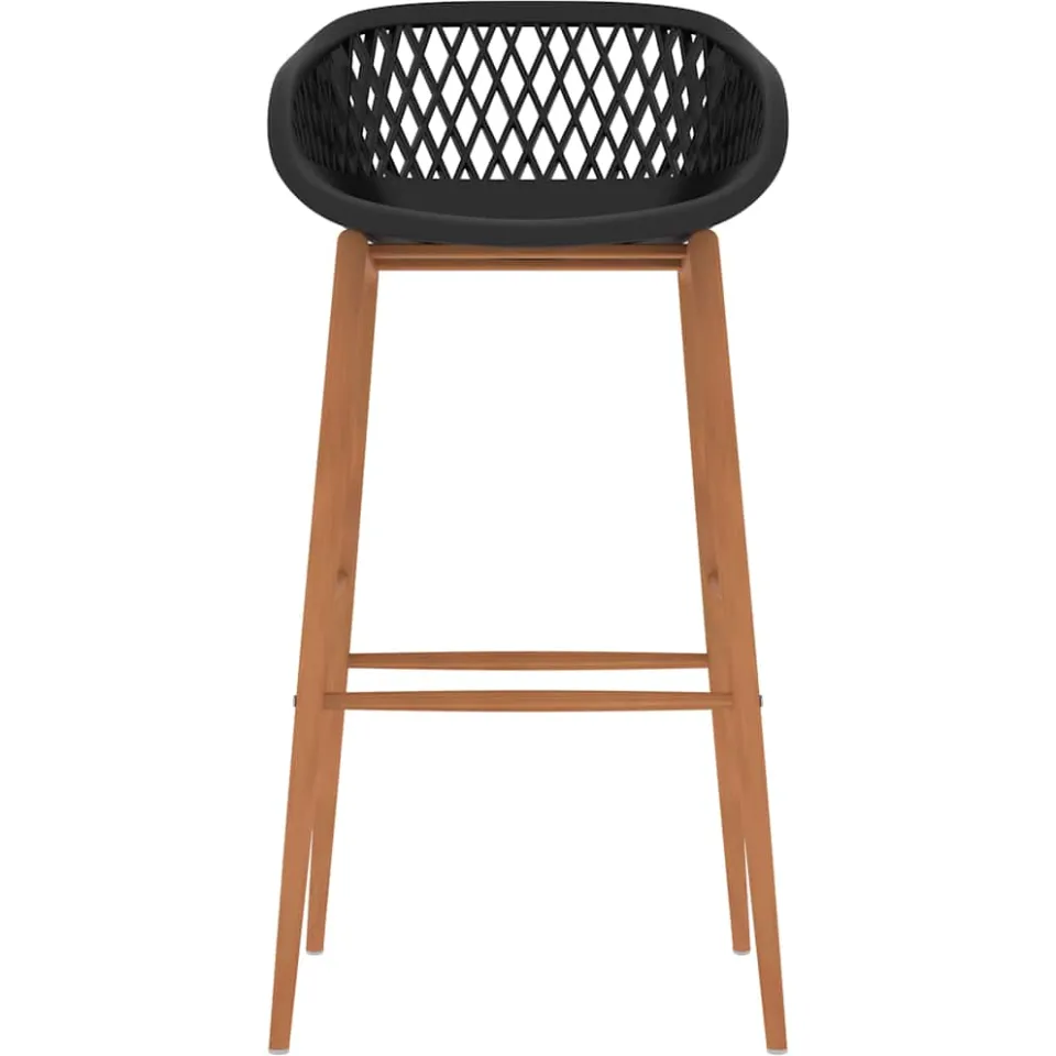vidaXL Barstoelen 4 st zwart, foto 3