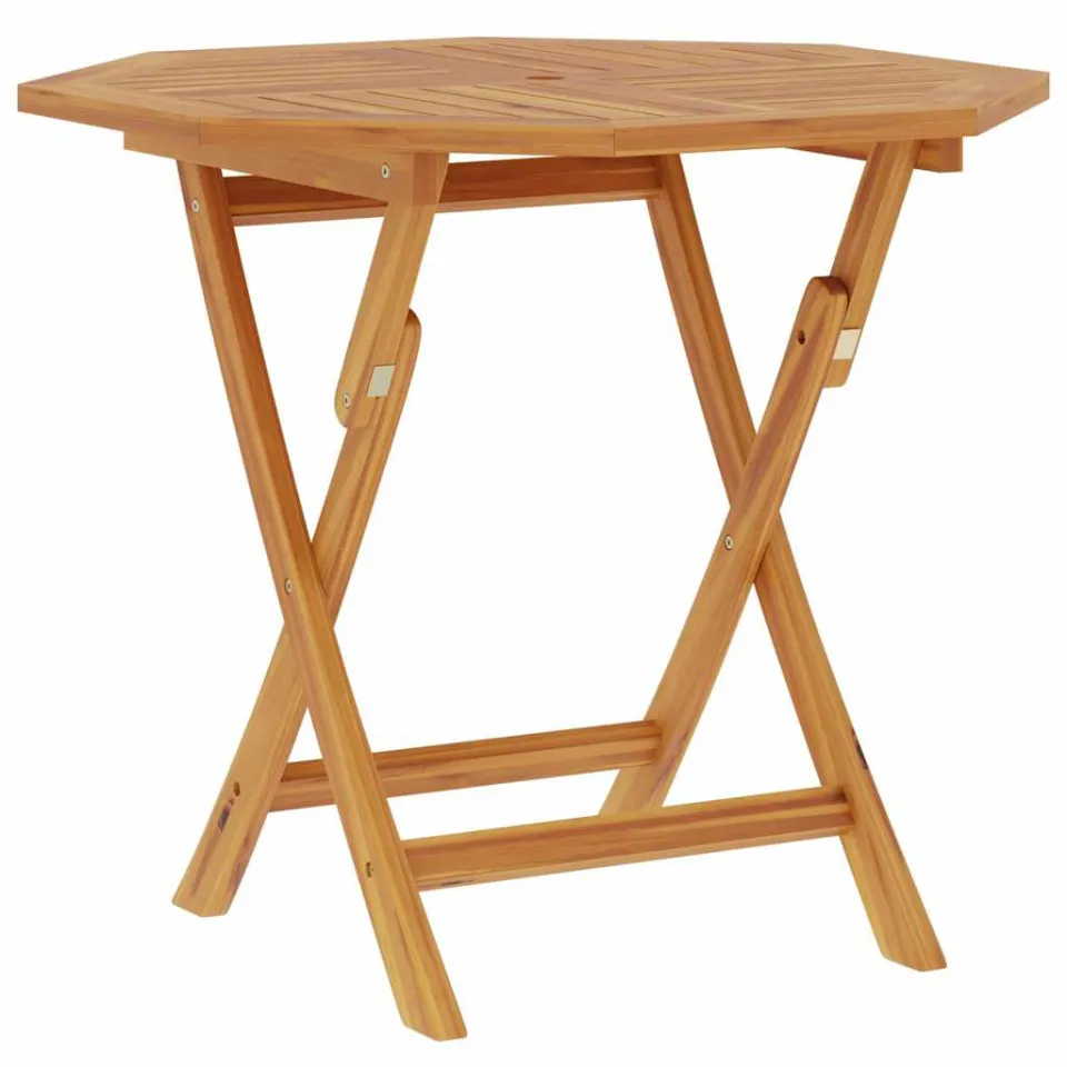 vidaXL Tuintafel inklapbaar 85x85x76 cm massief teakhout bruin, foto 3